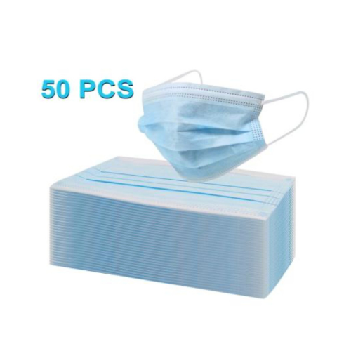 Mascarilla higiénica 3 capas, caja de 50 unidades.