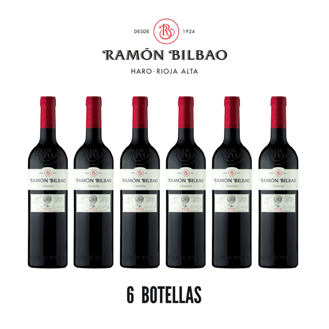 Caja 6 botellas Ramón Bilbao Crianza