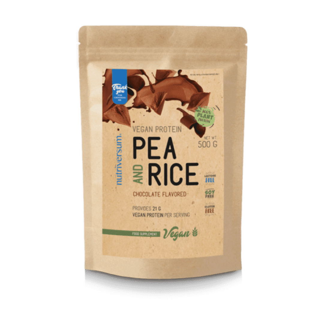 Proteina Pea and Rice 500 g - Chocolate
