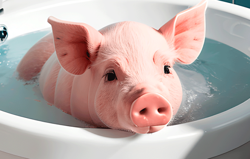 cerdo-bano cerdo-bano