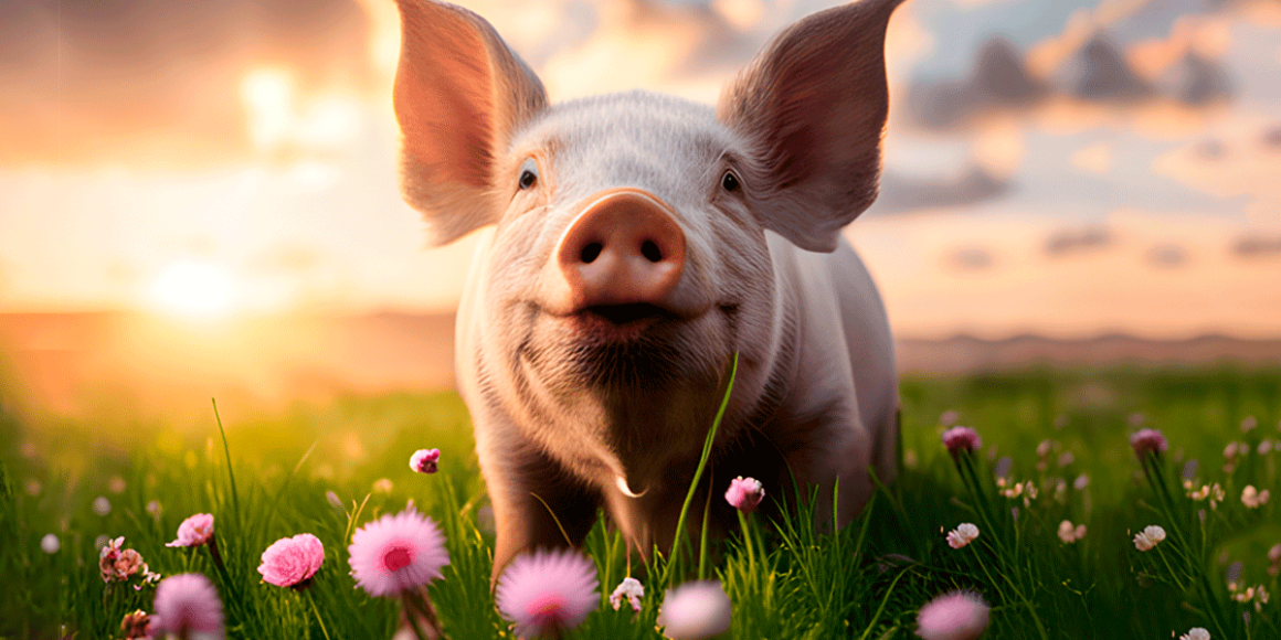cerdo-flores