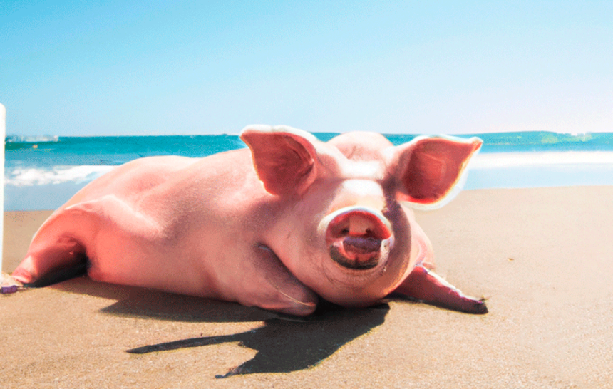 cerdo-playa cerdo-playa