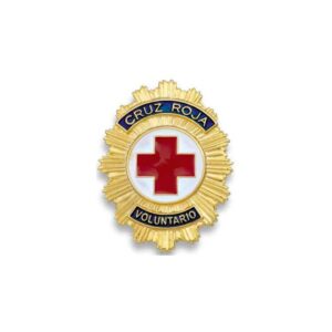 Placa voluntario/voluntarias Cruz Roja