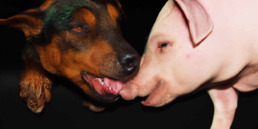 Perro y cerdo