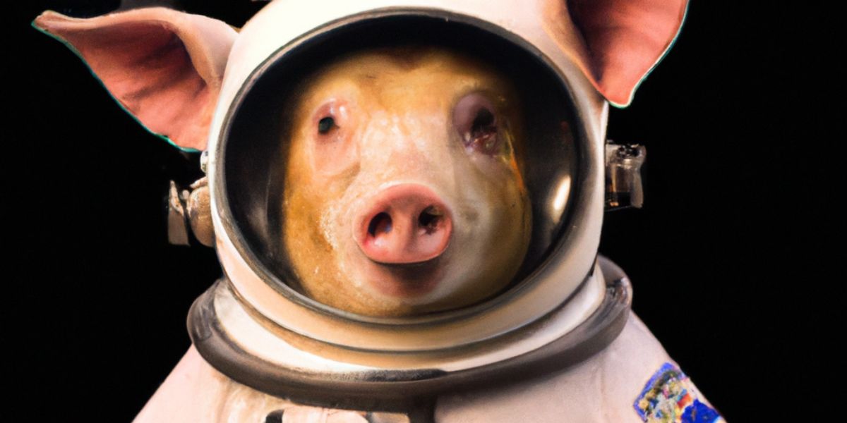 cerdo astronauta