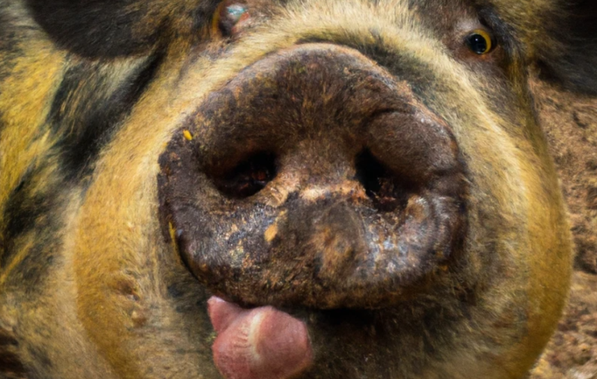 Diseño sin título (44) Cerdo sacando lengua