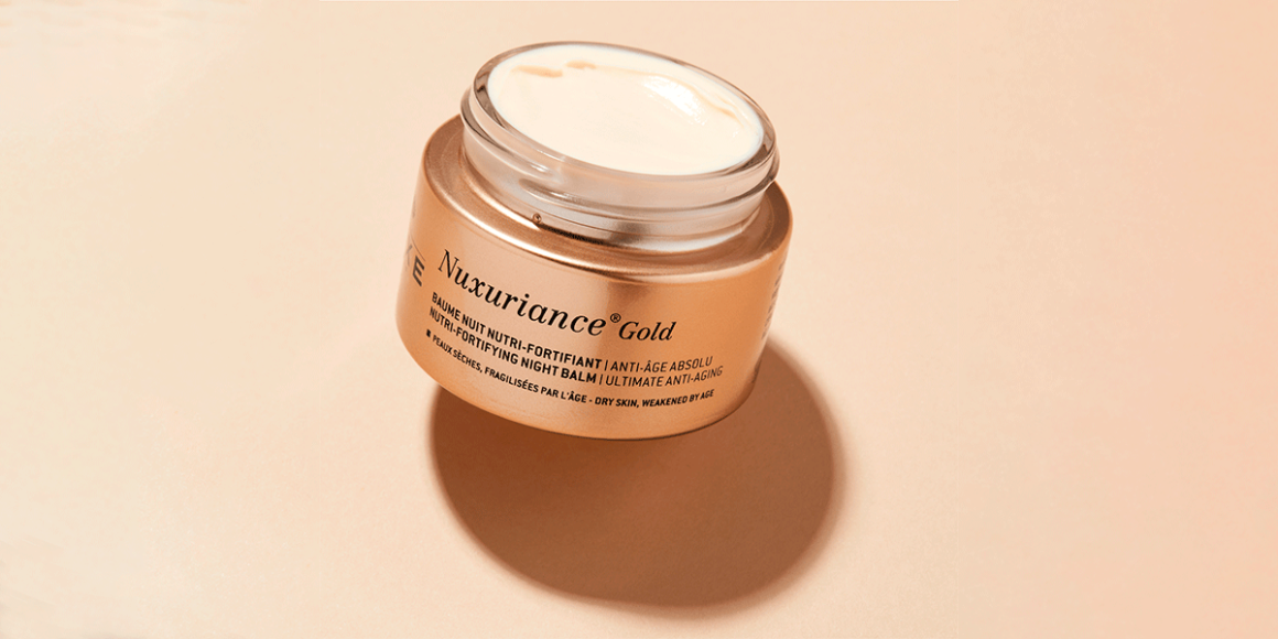 Nuxuriance Gold bálsamo de noche nutri-fortificante portada