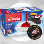 Fregona Vileda Turbo Cubo con escurridor (palo y recambio microfibras)