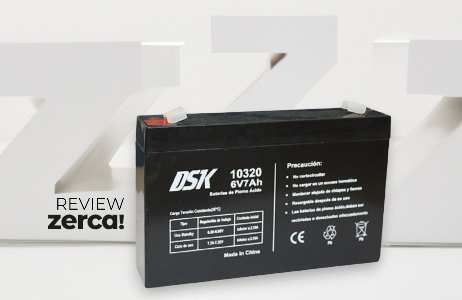 DSK 10320 batería ups Sealed Lead Acid (VRLA) 6V